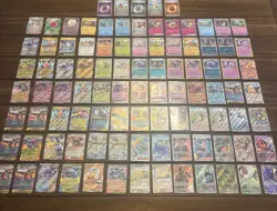Massive Pokemon Lot Full Art Ex Stamped FIRE Gengar Holo Foil Mega TCG Rare Card - Image 1