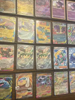 Massive Pokemon Lot Full Art Ex Stamped FIRE Gengar Holo Foil Mega TCG Rare Card - Image 4