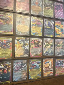 Massive Pokemon Lot Full Art Ex Stamped FIRE Gengar Holo Foil Mega TCG Rare Card - Image 5