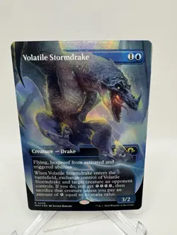MTG English Volatile Stormdrake (Borderless) NM Foil Modern Horizons 3 - Image 1