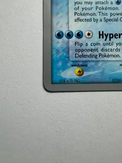 Blastoise EX 104/112 Card 2005 World Championships MP Condition *BTX - Image 2