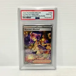 PSA 10 Acerola's Mischief 183/132 SIR - Mega Evolution - Graded Pokemon Card - Image 1