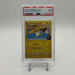 Pikachu On The Ball PSA 9 #001 Futsal Promo Mint Graded Card - Image 1