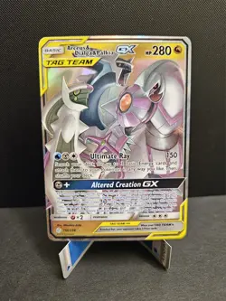 Arceus & Dialga & Palkia GX TAG TEAM 156/236 Sm-Cosmic Eclipse Holo Pokemon NM - Image 1