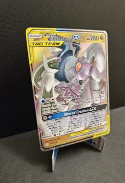Arceus & Dialga & Palkia GX TAG TEAM 156/236 Sm-Cosmic Eclipse Holo Pokemon NM - Image 2