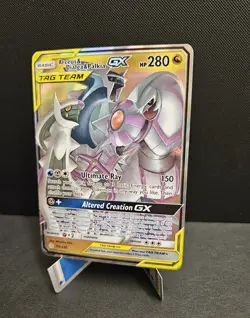 Arceus & Dialga & Palkia GX TAG TEAM 156/236 Sm-Cosmic Eclipse Holo Pokemon NM - Image 3