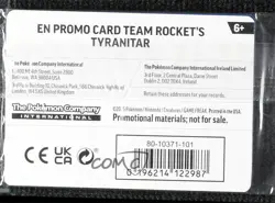 Team Rocket's Tyranitar (Pokemon Center Promo) Destined Rivals (DRI) #096 - Image 2