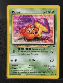 Carte Pokemon Paras 47/64 Edition 2 Ed 2 Neo Revelation Wizards FR 7 - Image 2