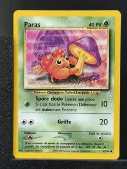 Carte Pokemon Paras 47/64 Edition 2 Ed 2 Neo Revelation Wizards FR 3 - Image 2