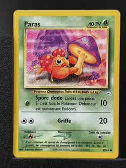 Carte Pokemon Paras 47/64 Edition 2 Ed 2 Neo Revelation Wizards FR 2 - Image 2