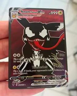 2x Pikachu VCOS - (venom Wolverine) Pokemon Cards Cosplay Holo Full Art - Image 2