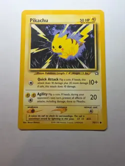 Pikachu 70/111 Pokemon TCG Neo Genesis Non Holo LP - Image 1