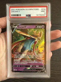 Zacian V 016/025 Full Art 2021 Pokemon Celebrations PSA 9 Mint - Image 3
