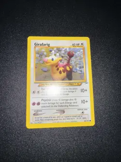 Pokemon TCG Girafarig 66/105 Neo Destiny WOTC Yuka Morii LP - Image 1