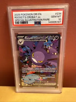 Pokemon 2025 Destined Rivals en Crobat EX Special Illustration PSA 10 - Image 1