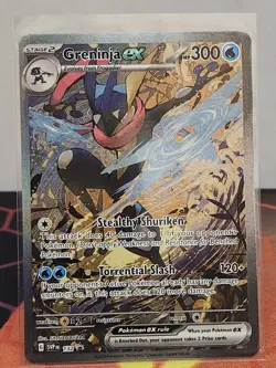 Pokemon Greninja EX SVP 132 Scarlet & Violet Black Star Promo - Image 1
