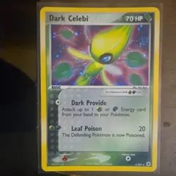 Pokemon Dark Celebi EX Hidden Legends Holo Rare 4/101 English 70 HP Ken Ikuji - Image 1
