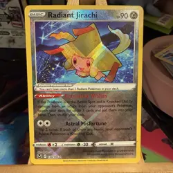 Radiant Jirachi 120/195 Silver Tempest Radiant Rare Holo Pokemon TCG MINT - Image 1