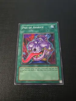 YU-GI-OH! Pot Of Avarice EEN-EN037 Unlimited Super Rare Yugioh Card HP - Image 1