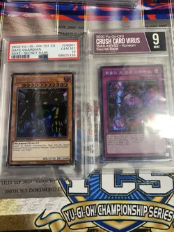Yugioh Slabs Psa Gate Guardian Speed Duel - Image 1