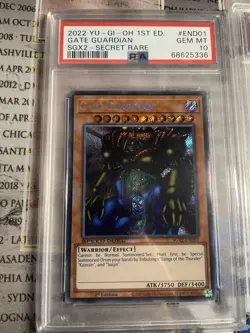 Yugioh Slabs Psa Gate Guardian Speed Duel - Image 2