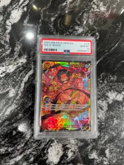 PSA 10 GOL. D. ROGER One Piece OP09 118 Bandai Card gold sec 2024 Emperors World - Image 1