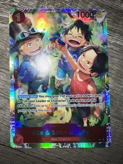 Ace & Sabo & Luffy OP13-007 Carrying On His Will Foil - Image 1