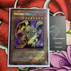 YuGiOh Victory Dragon RP02-EN098 Secret Rare Retro Pack 2 HOLOBLEED Foil Bleed - Image 1