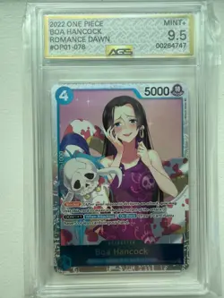 Boa Hancock SR One Piece Romance Dawn 2022 OP01-78 AGS 9.5 #078 - Image 1