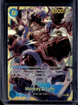 2025 One Piece A Fist of Divine Speed Monkey.D.Luffy Secret Rare #OP11-118 - Image 1
