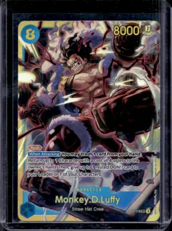 2025 One Piece A Fist of Divine Speed Monkey.D.Luffy Secret Rare #OP11-118 - Image 1