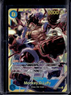 2025 One Piece A Fist of Divine Speed Monkey.D.Luffy Secret Rare #OP11-118 - Image 1