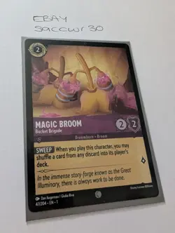 Disney Lorcana Demo Magic Broom - Bucket Brigade Card - Image 1