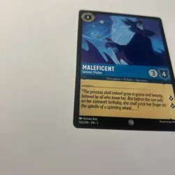Disney Lorcana Demo Maleficent Sinister Visitor Card - Rare - Image 4