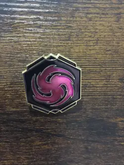 Lorcana TCG Whispers in the Well Promo Disney Pin: Amethyst Ink Symbol - Image 1