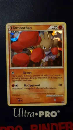 2011 Pokemon Hitmonchan Cracked Ice Holo HGSS24 Black Star Promo English Card NM - Image 2