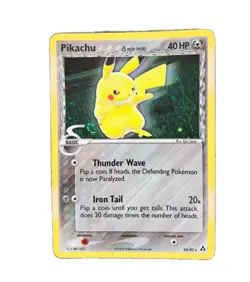 Pokemon Card Carte Holo pikachu 93/92 Secret Holo Vintage SWIRL :) - Image 1