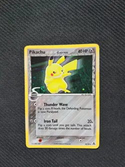 Pokemon Card Carte Holo pikachu 93/92 Secret Holo Vintage SWIRL :) - Image 2