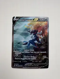 2023 Pokemon Crown Zenith - Hisuian Samurott V GG51/GG70 Deutsch - NM Karte Card - Image 1