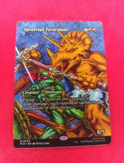 Silverclad Ferocidons - Source Material - Teenage Mutant Ninja Turtles - MTG- NM - Image 1