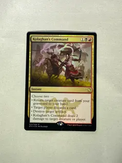 MTG FOIL Kolaghan's Command Dragons of Tarkir Magic the Gathering - Image 1
