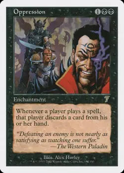 MTG Oppression 7th Edition Magic the Gathering - Image 1
