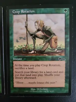 Crop Rotation x2 Urza's Legacy MTG 1999 Instant LP Magic The Gathering - Image 2