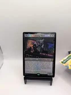 1 x Black Cat, Cunning Thief - Foil - Marvel's Spider-Man - NM-Mint - MTG - Image 1