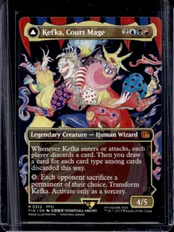 2025 Magic MTG Final Fantasy Kefka Court Mage Ruler of Ruin BL Rare #0322 - Image 1
