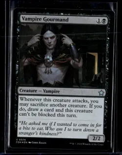 Vampire Gourmand - 74 - Foil - FDN - NM - MTG Magic the Gathering - Image 1