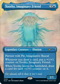 Toothy, Imaginary Friend (Borderless) [SLD - 1049] - NM [Foil] TCG MTG - Image 1