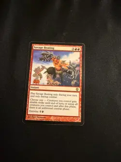 Savage Beating [Darksteel] Magic MTG Cards MP/HP - Image 1