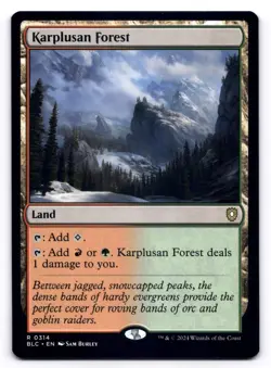 Karplusan Forest NM Commander: Bloomburrow 314 MTG Regular - Image 1