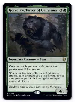 Goreclaw, Terror of Qal Sisma NM Commander: Bloomburrow 222 MTG Regular - Image 1